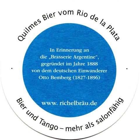 mnchen m-by richel latein 2b (rund200-quilmes bier-schwarzblau)